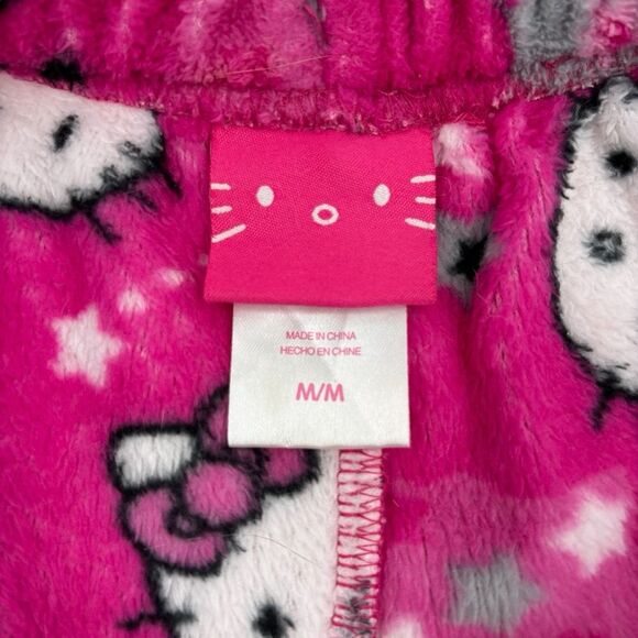 Hello Kitty Shooting Stars Plush Pajama Lounge Pants Sanrio 2011 Sz. M - Picture 5 of 10